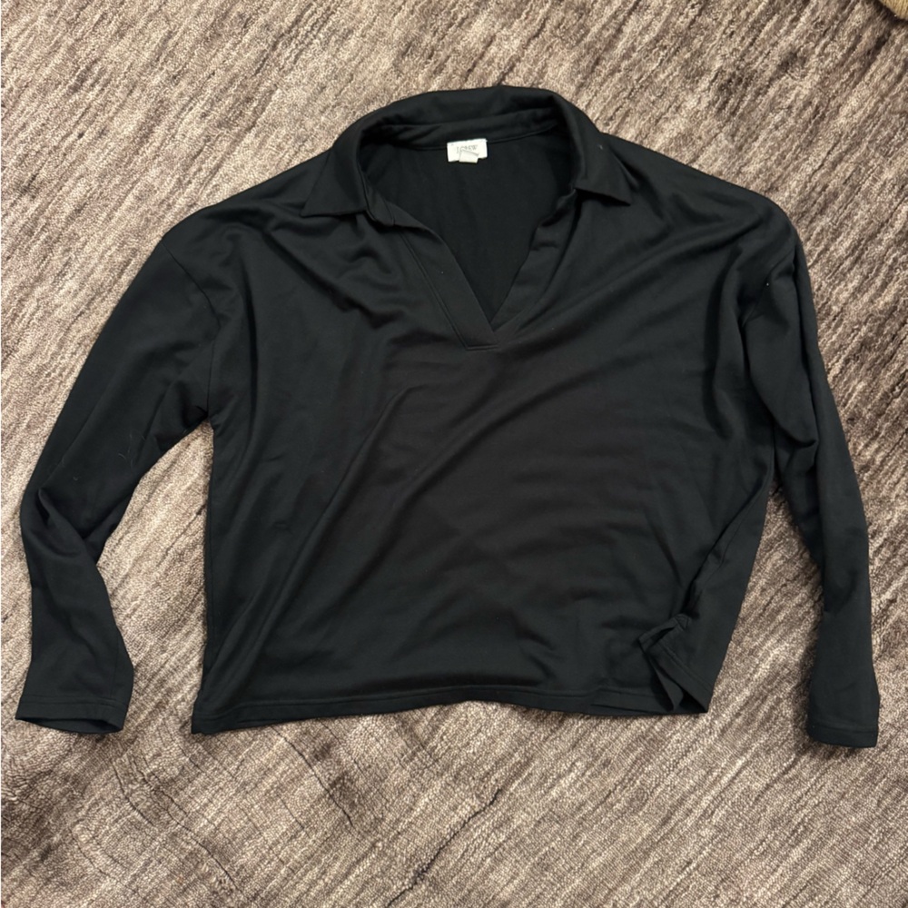 J. Crew Classic Black Top